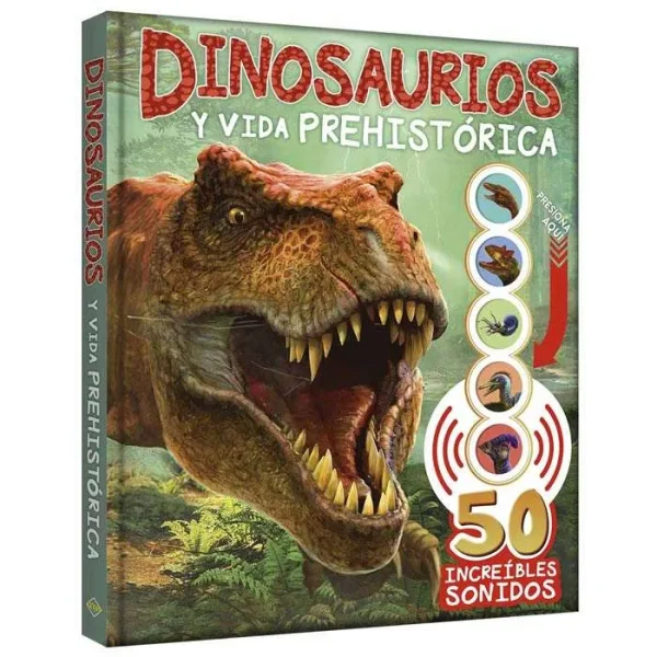 Libro Dinosaurios y Vida Prehistórica, Con Sonidos